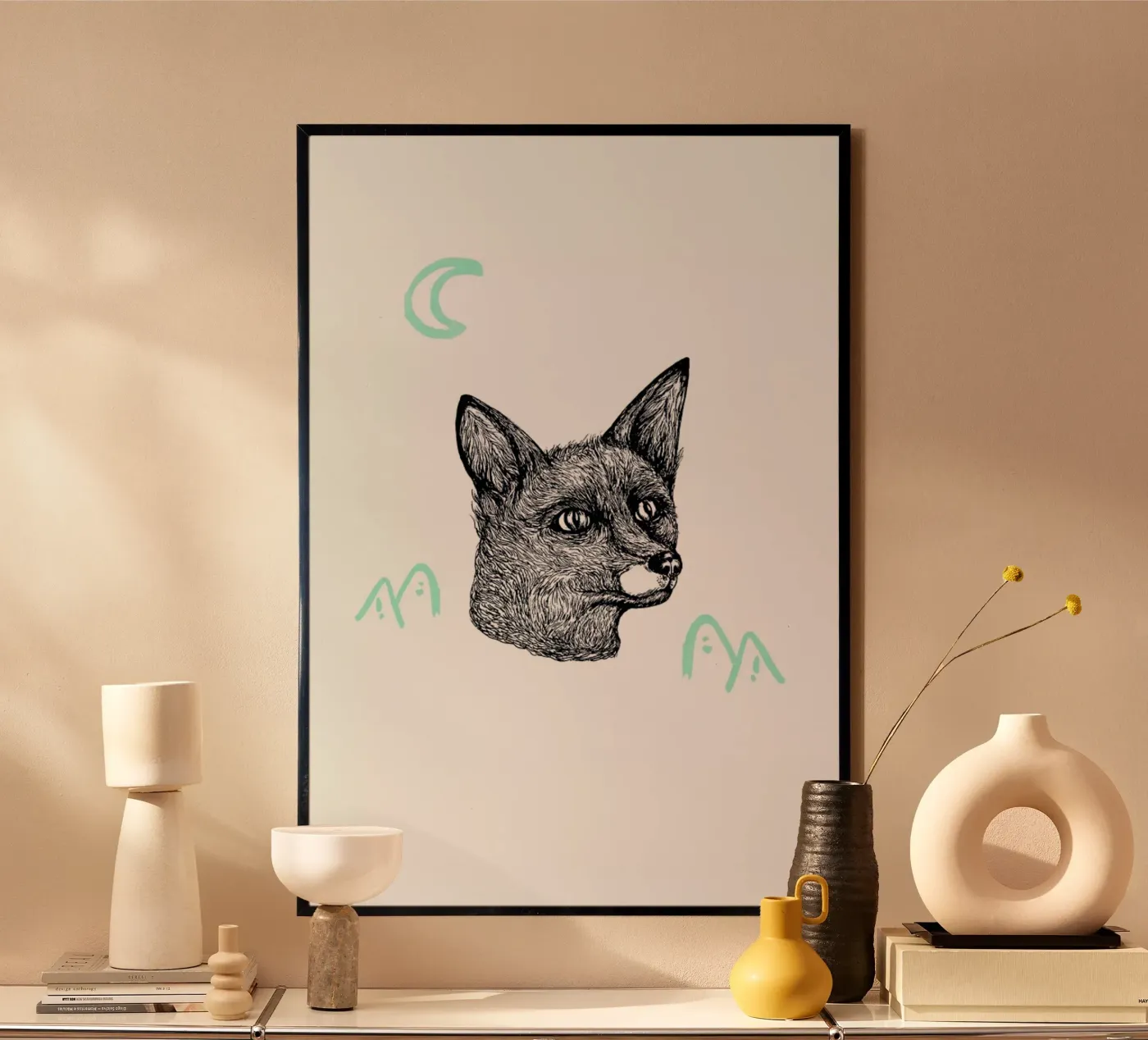 Celestial Fox Poster von Daniela Roessler