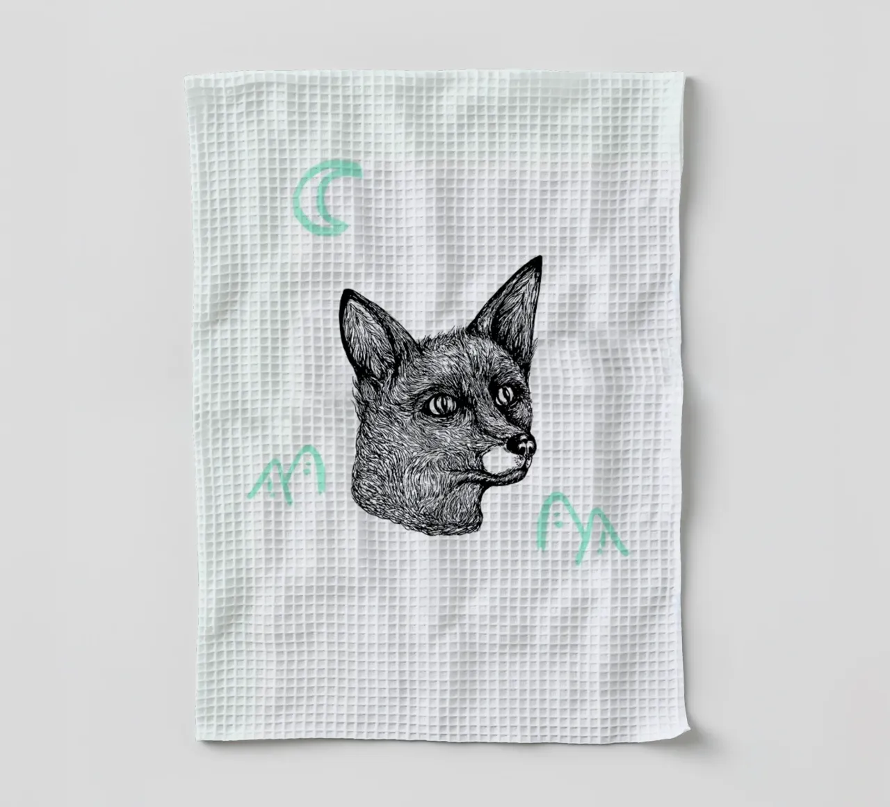 Celestial Fox Geschirrtuch von Daniela Roessler