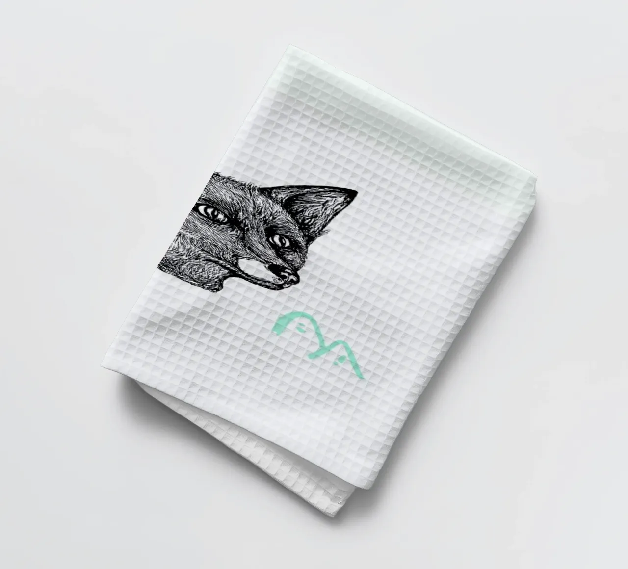 Celestial Fox Geschirrtuch von Daniela Roessler