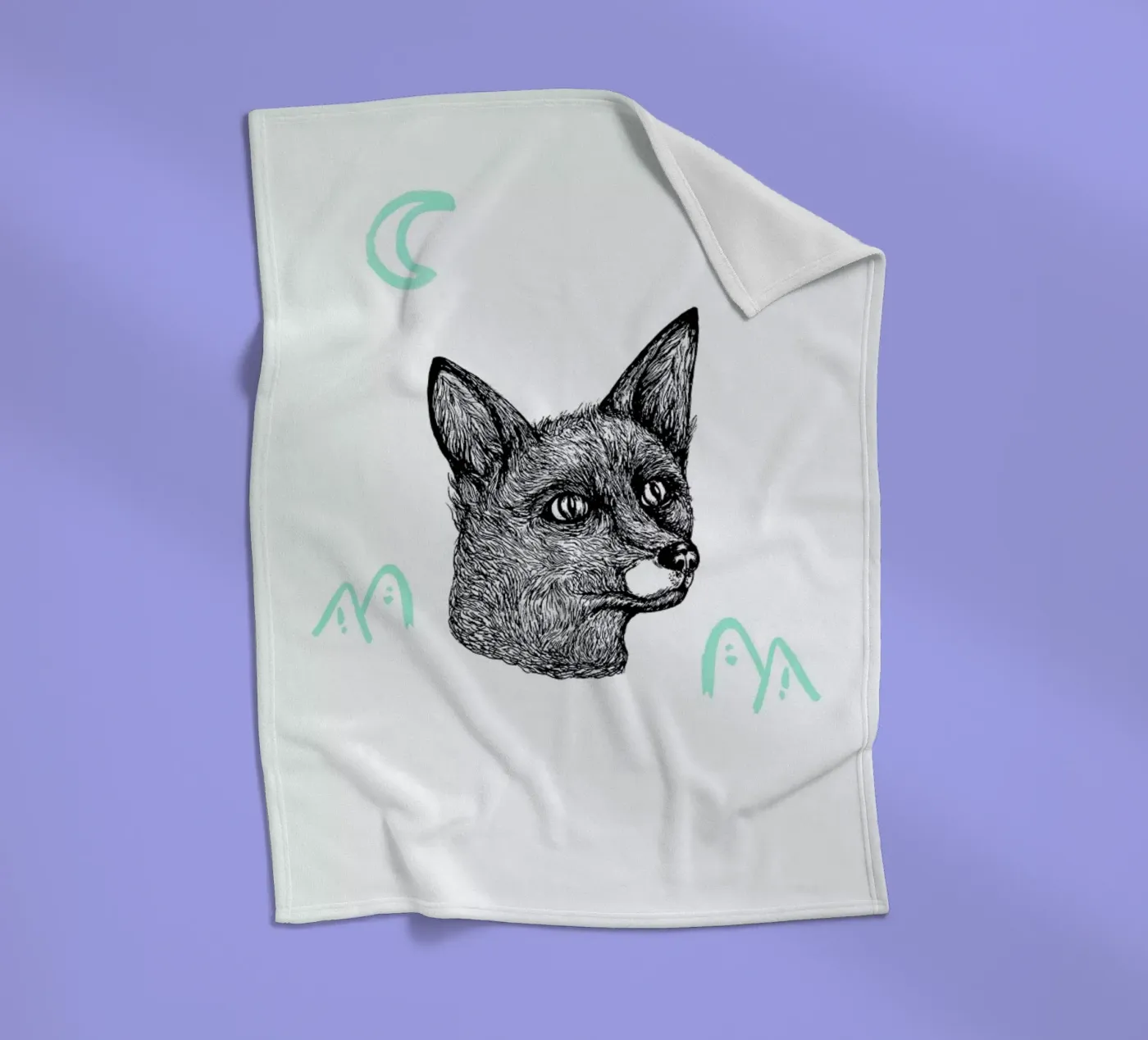 Celestial Fox coperta in pile da Daniela Roessler