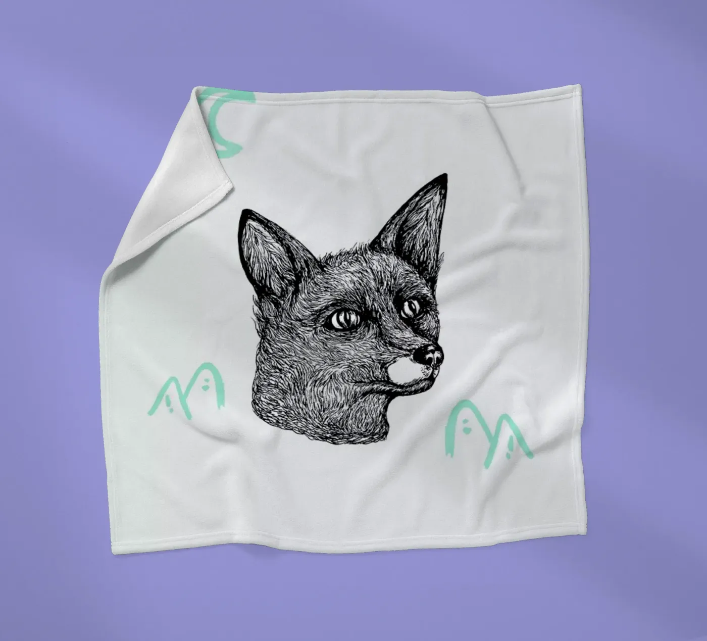 Celestial Fox coperta in pile da Daniela Roessler