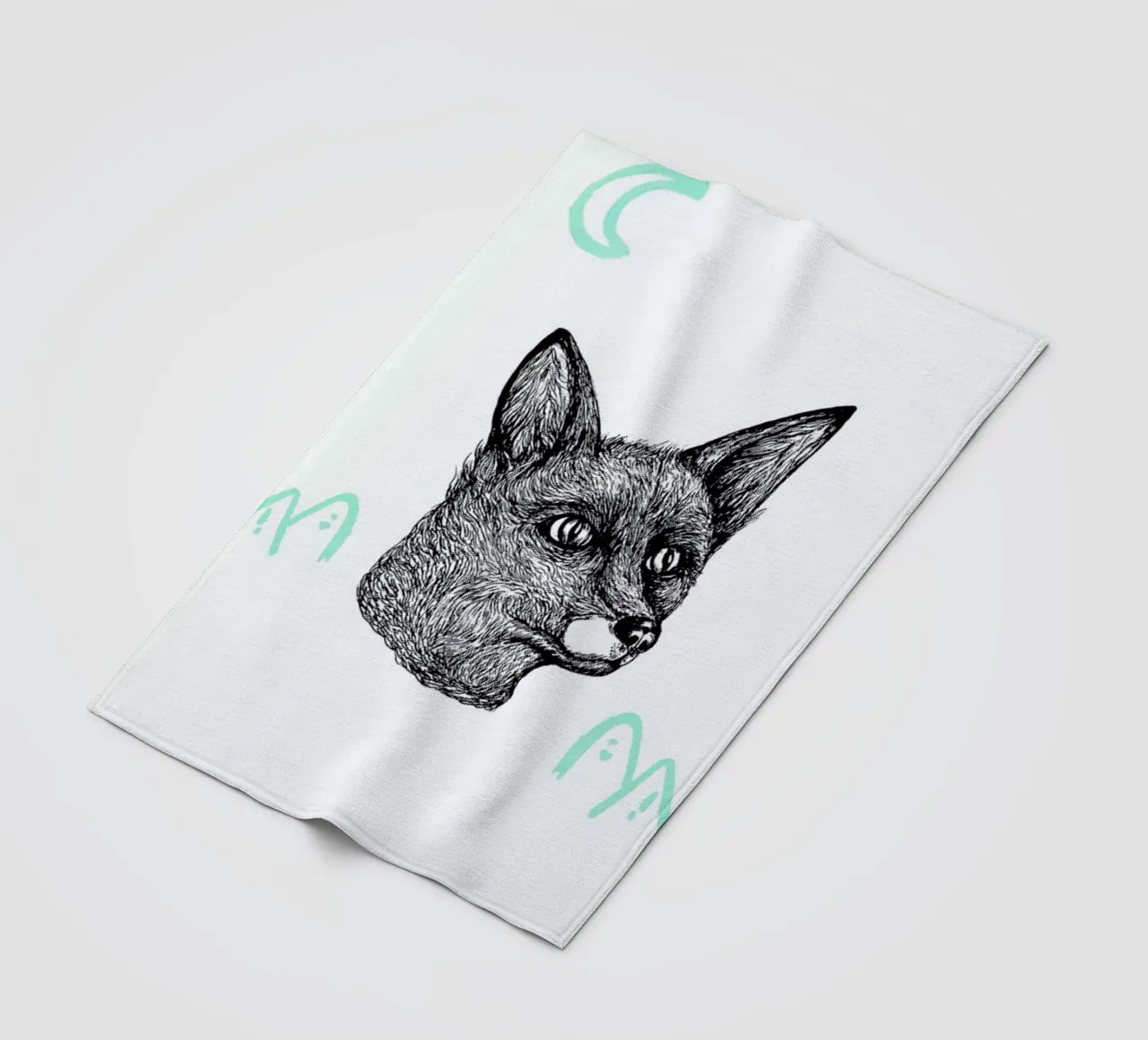 Celestial Fox Fleecedecke von Daniela Roessler