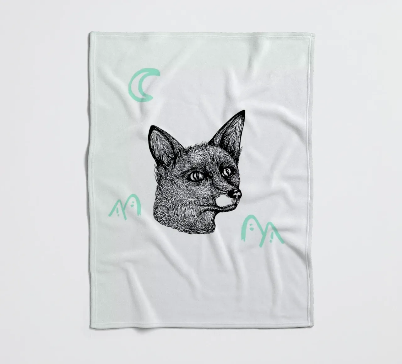 Celestial Fox Fleecedecke von Daniela Roessler