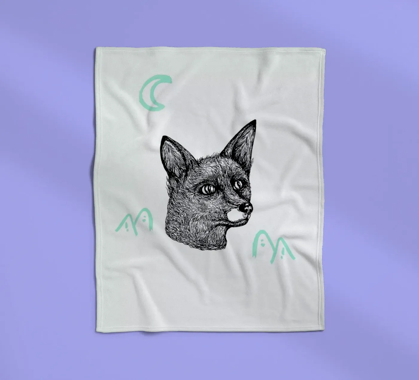 Celestial Fox coperta in pile da Daniela Roessler