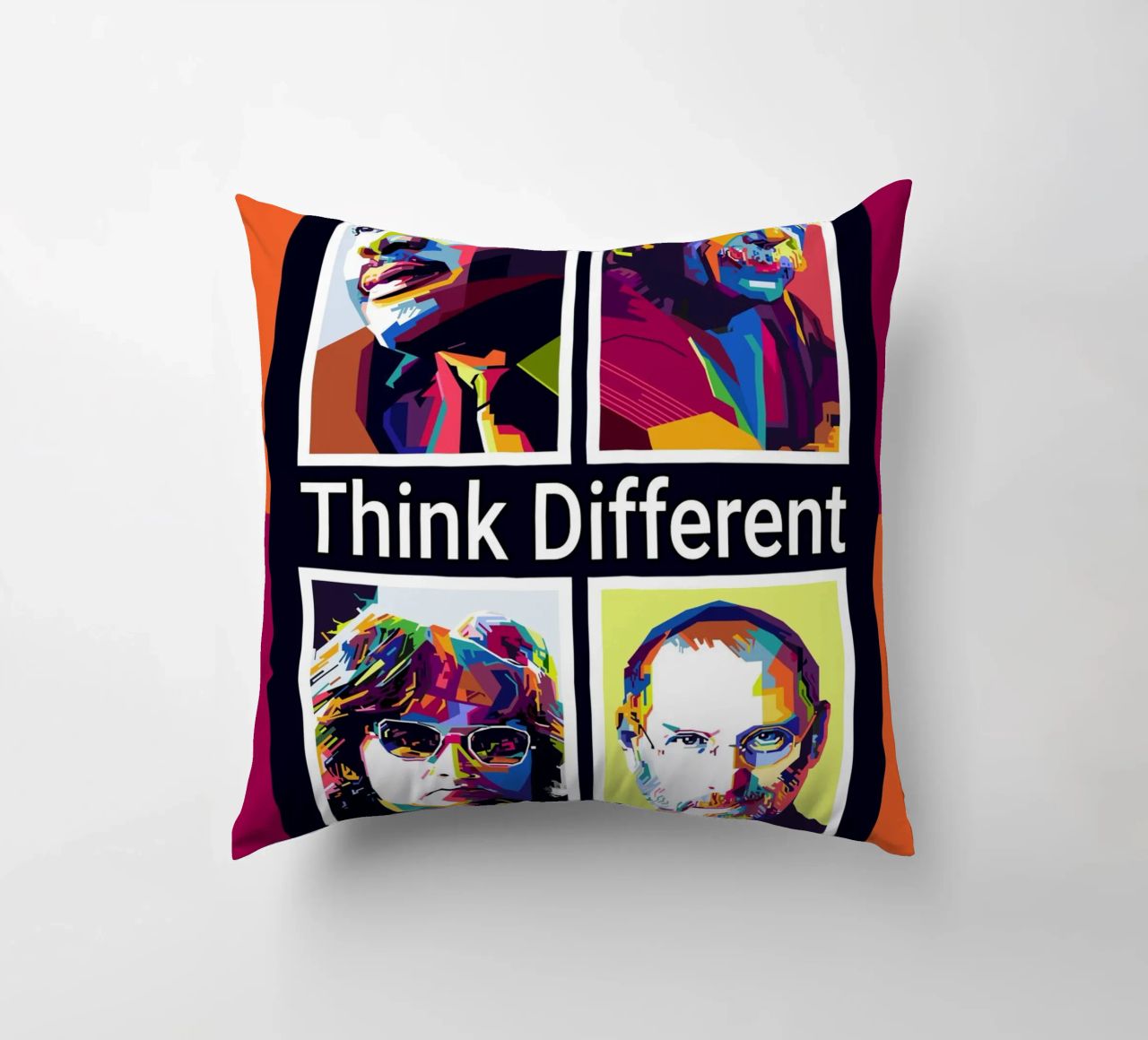 Pensare in modo diverso WPAP cuscino da KP Artwork
