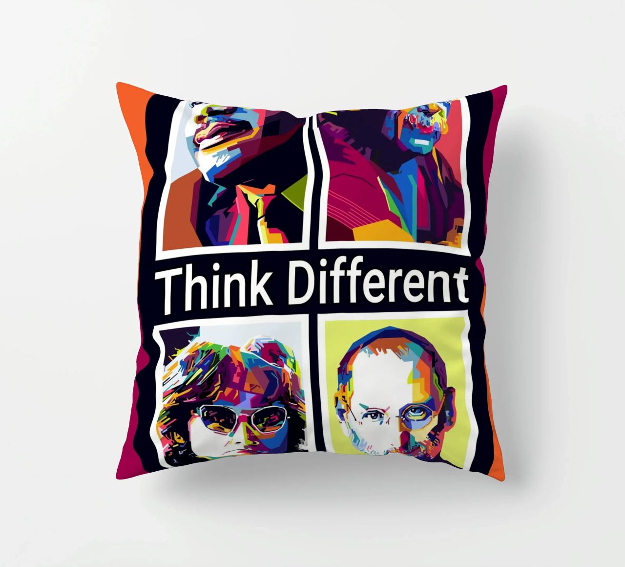 Pensare in modo diverso WPAP cuscino da KP Artwork