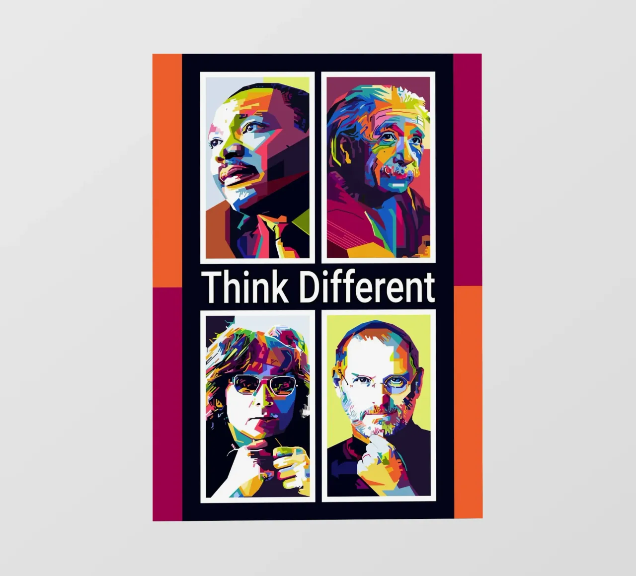Think Different Style WPAP PVC Plane von KP Artwork