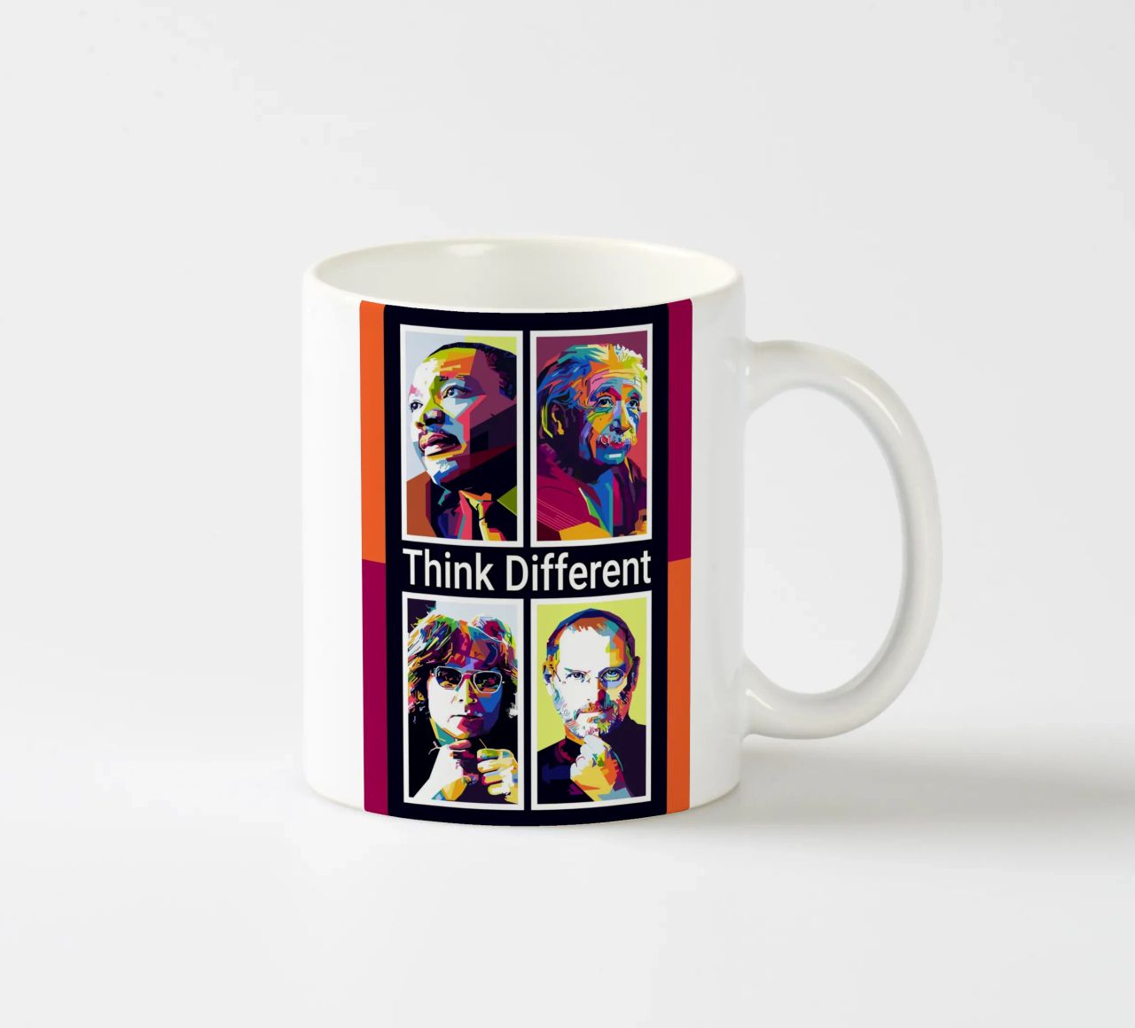 Pensare in modo diverso WPAP tazza in ceramica da KP Artwork
