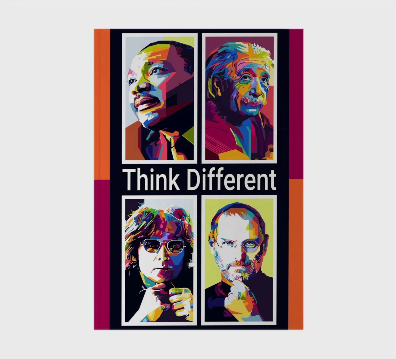 Think Different Style WPAP notebook by KP Artwork