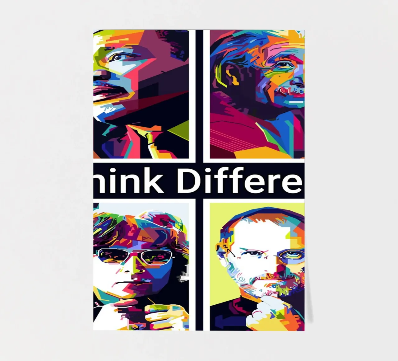 Think Different Style WPAP Stickerbogen von KP Artwork