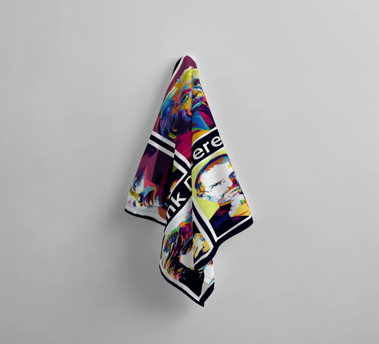Think Different Style WPAP towel by KP Artwork