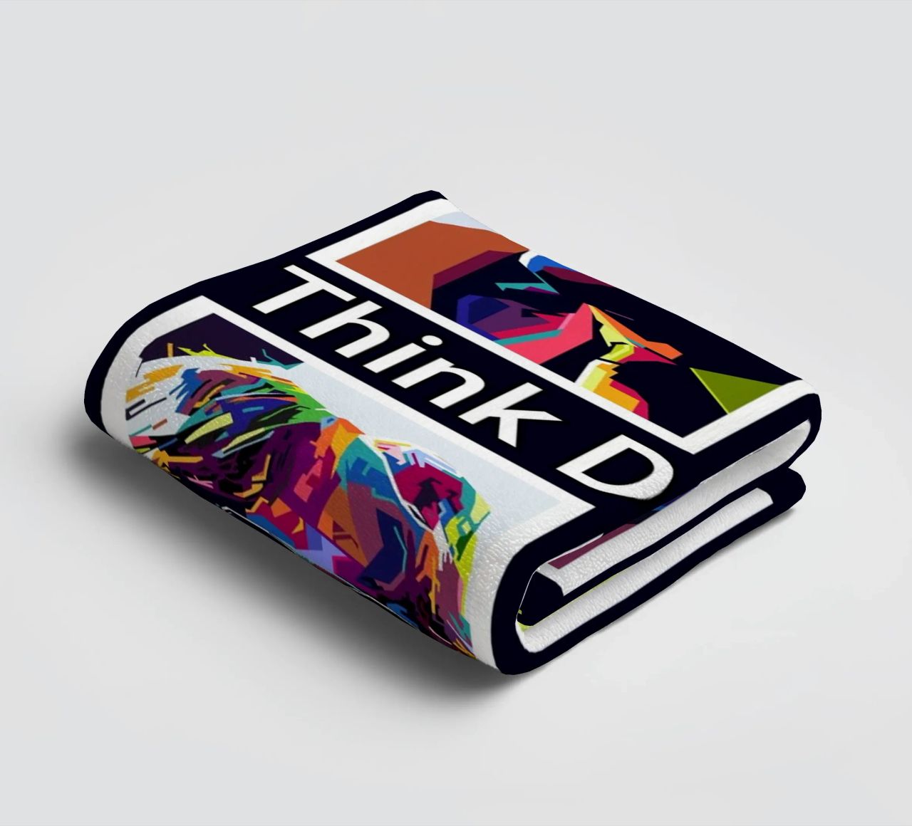 Think Different Style WPAP towel by KP Artwork