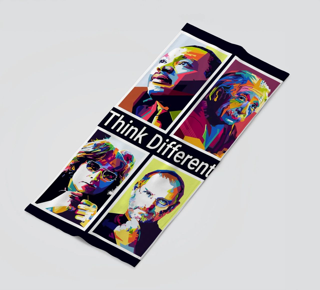 Pensare in modo diverso WPAP telo mare da KP Artwork