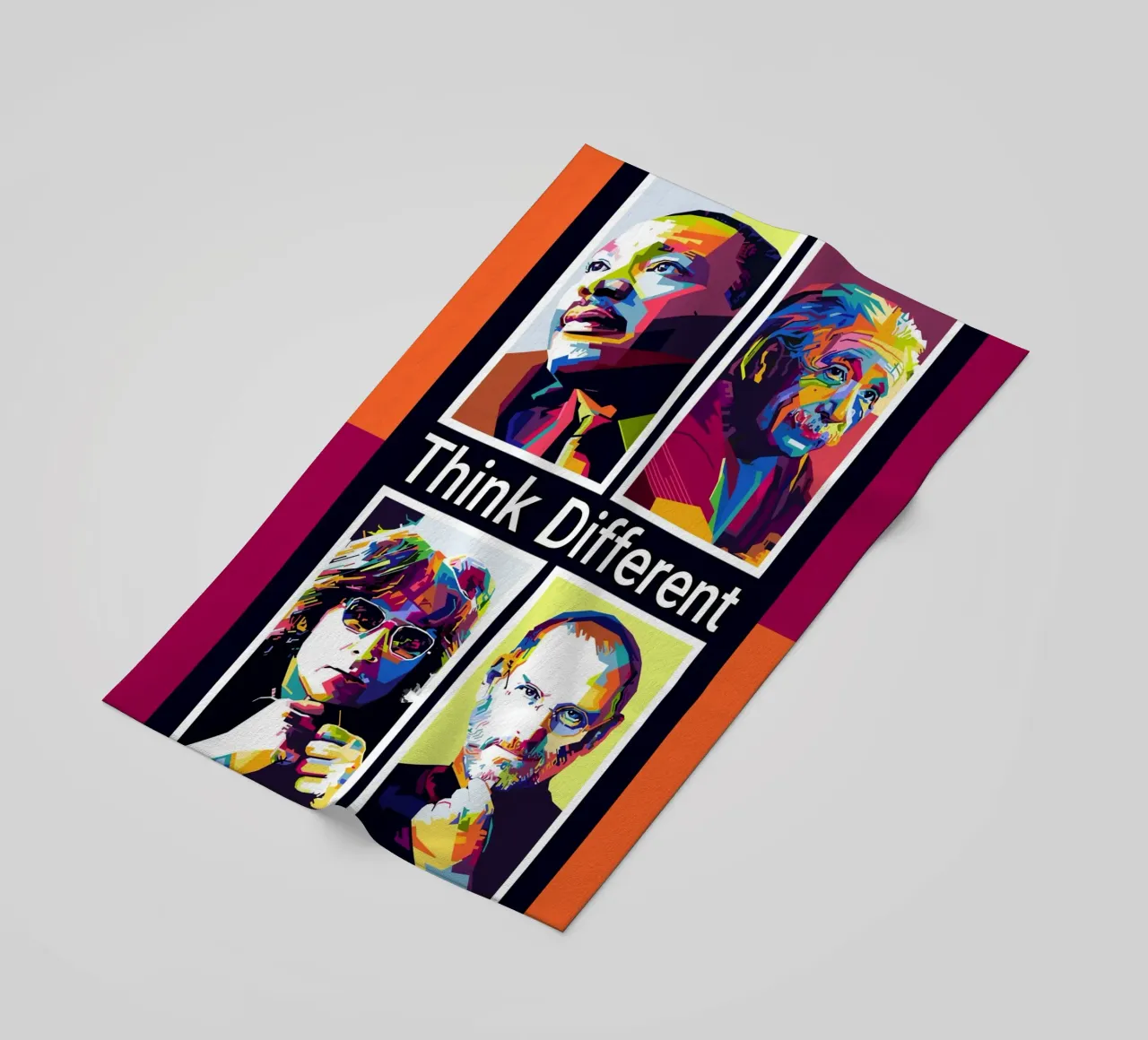 Pensar diferente WPAP toalla de playa de KP Artwork