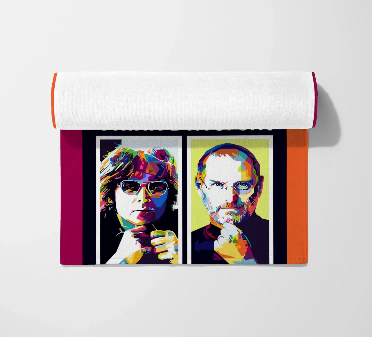 Pensare in modo diverso WPAP telo mare da KP Artwork