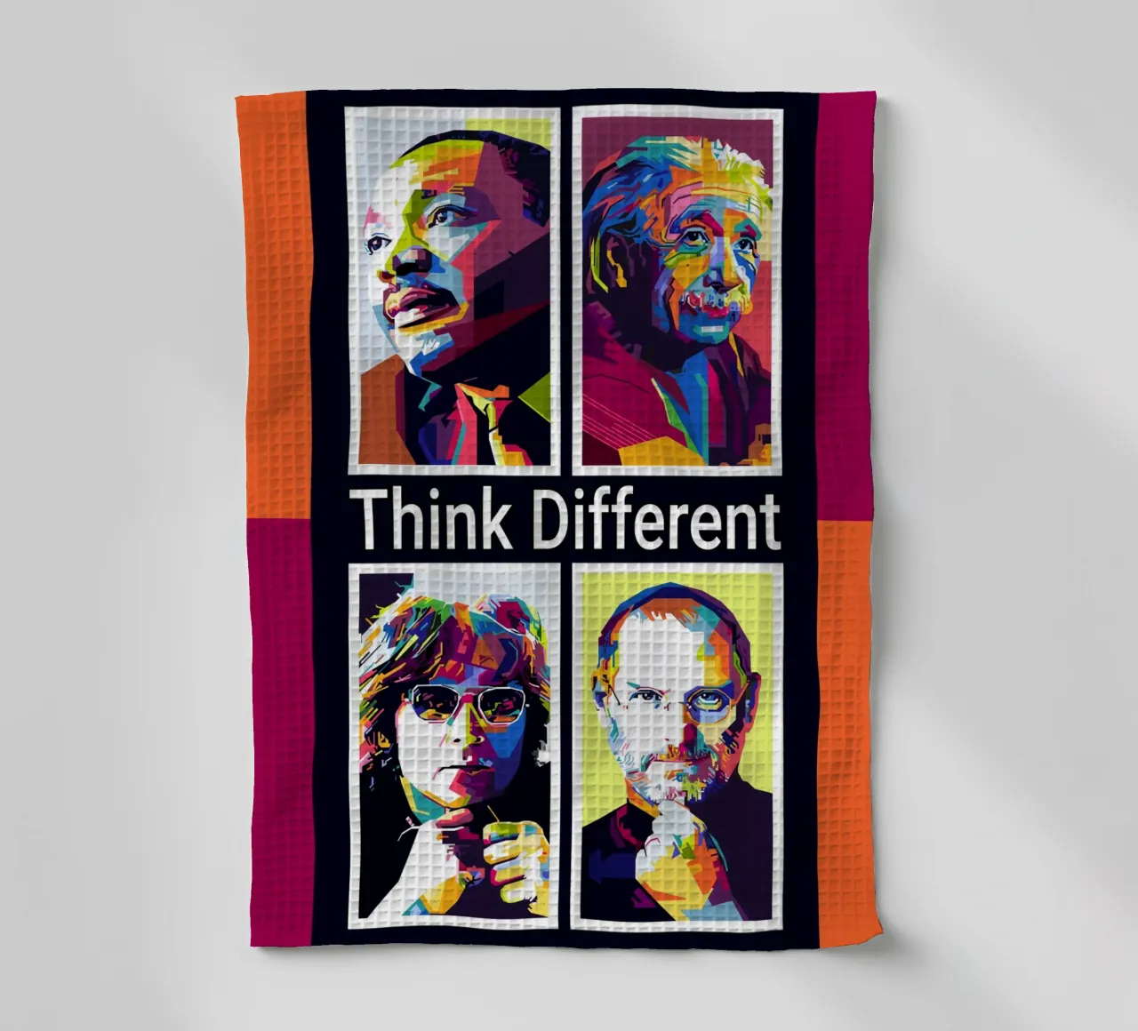 Denk Anders Stijl WPAP theedoek van KP Artwork