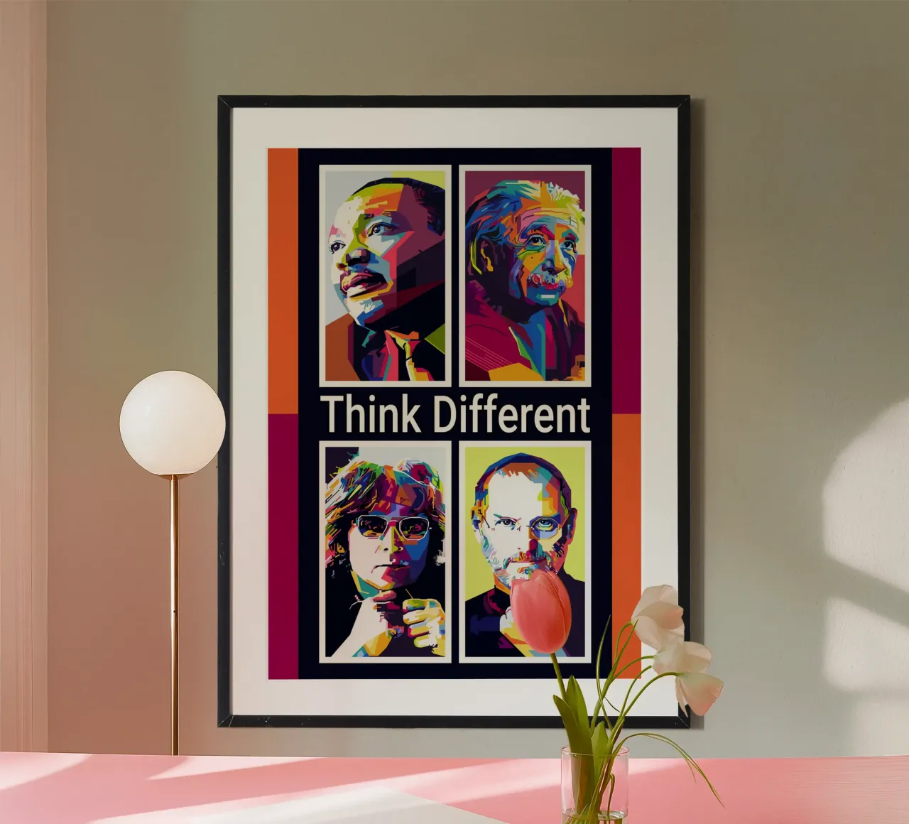 Think Different Style WPAP Hahnemühle von KP Artwork