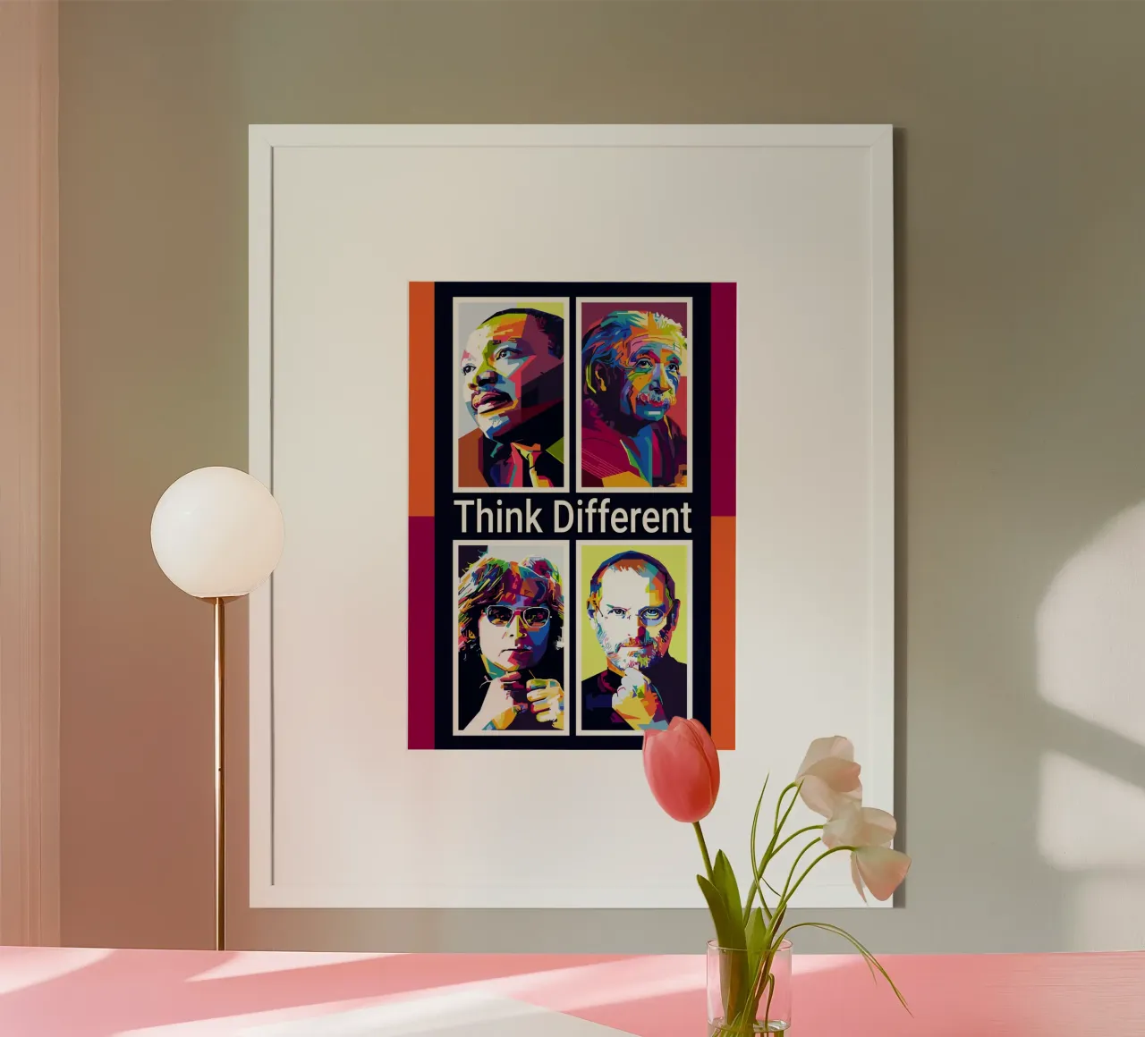 Think Different Style WPAP Hahnemühle von KP Artwork