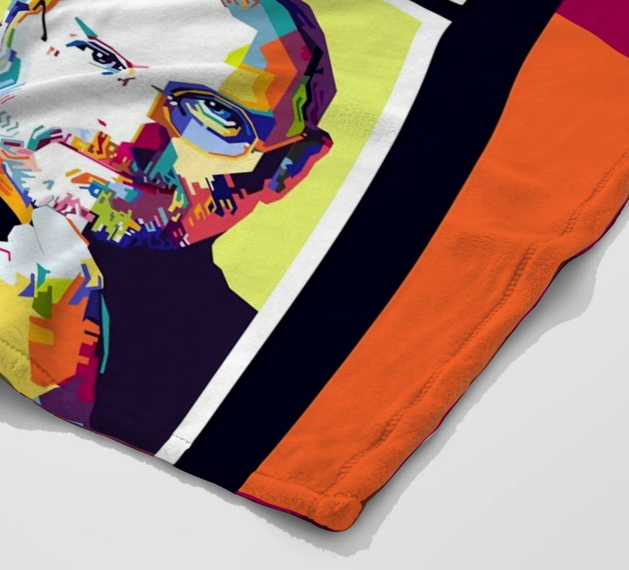 Think Different Style WPAP Fleecedecke von KP Artwork