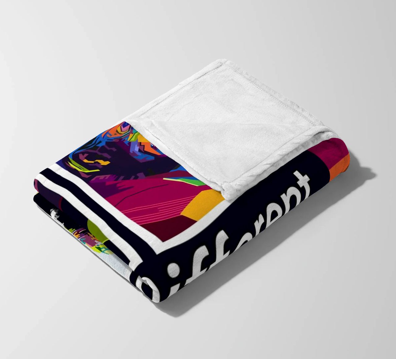 Think Different Style WPAP Fleecedecke von KP Artwork