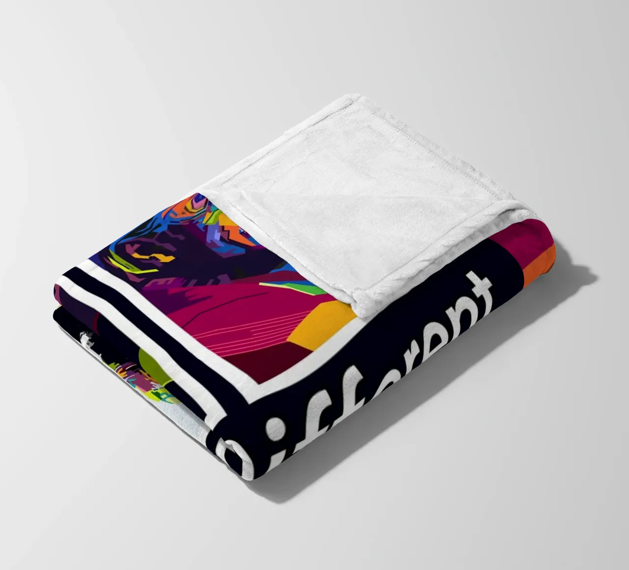 Think Different Style WPAP Fleecedecke von KP Artwork