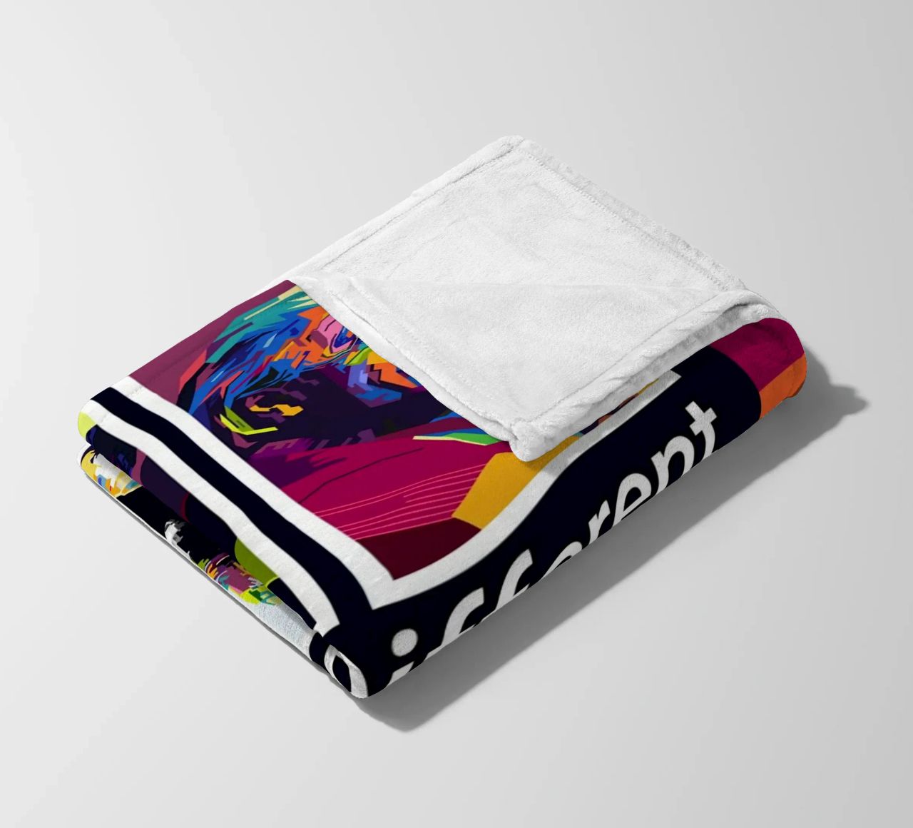Think Different Style WPAP Fleecedecke von KP Artwork