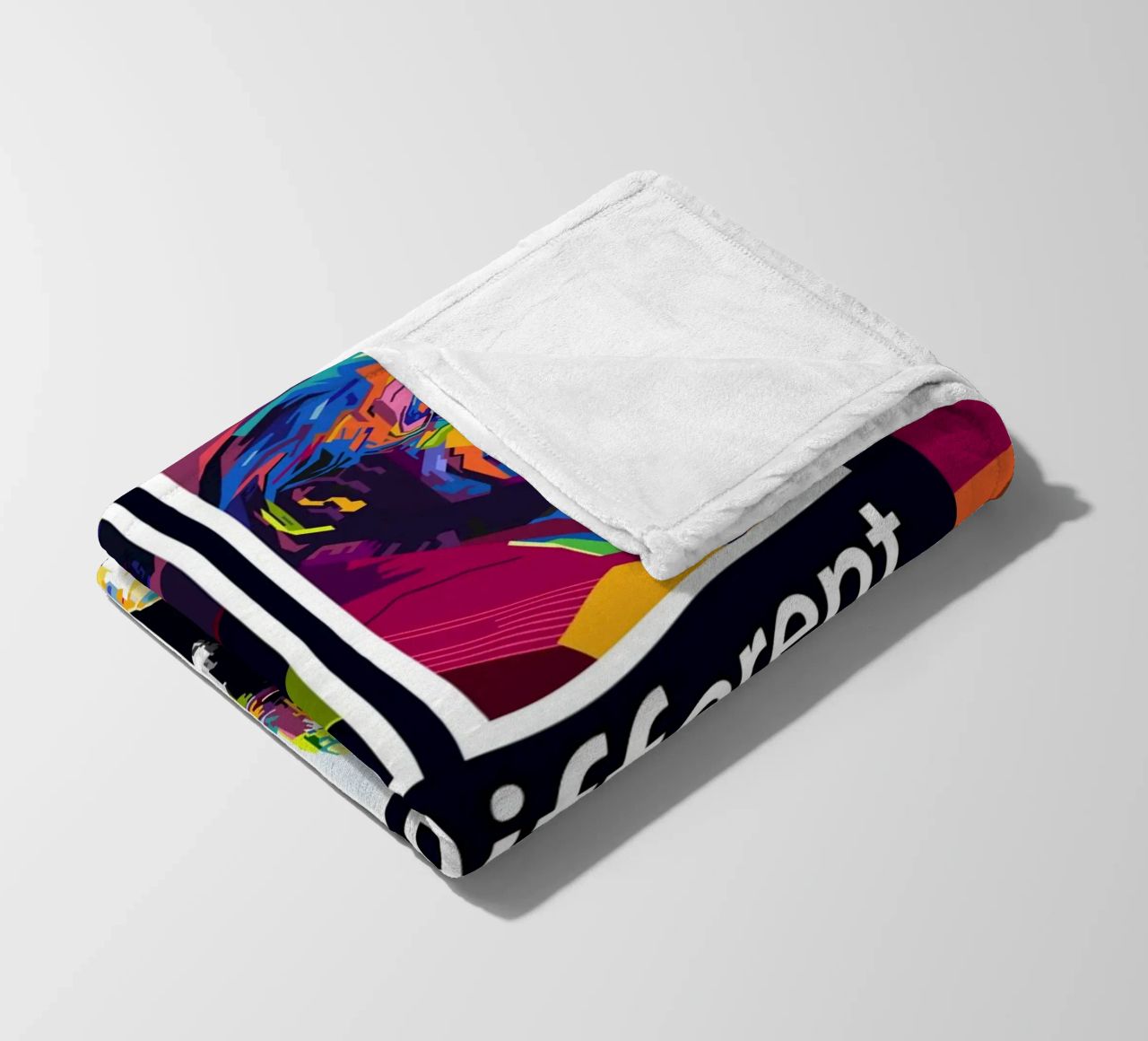 Think Different Style WPAP Fleecedecke von KP Artwork