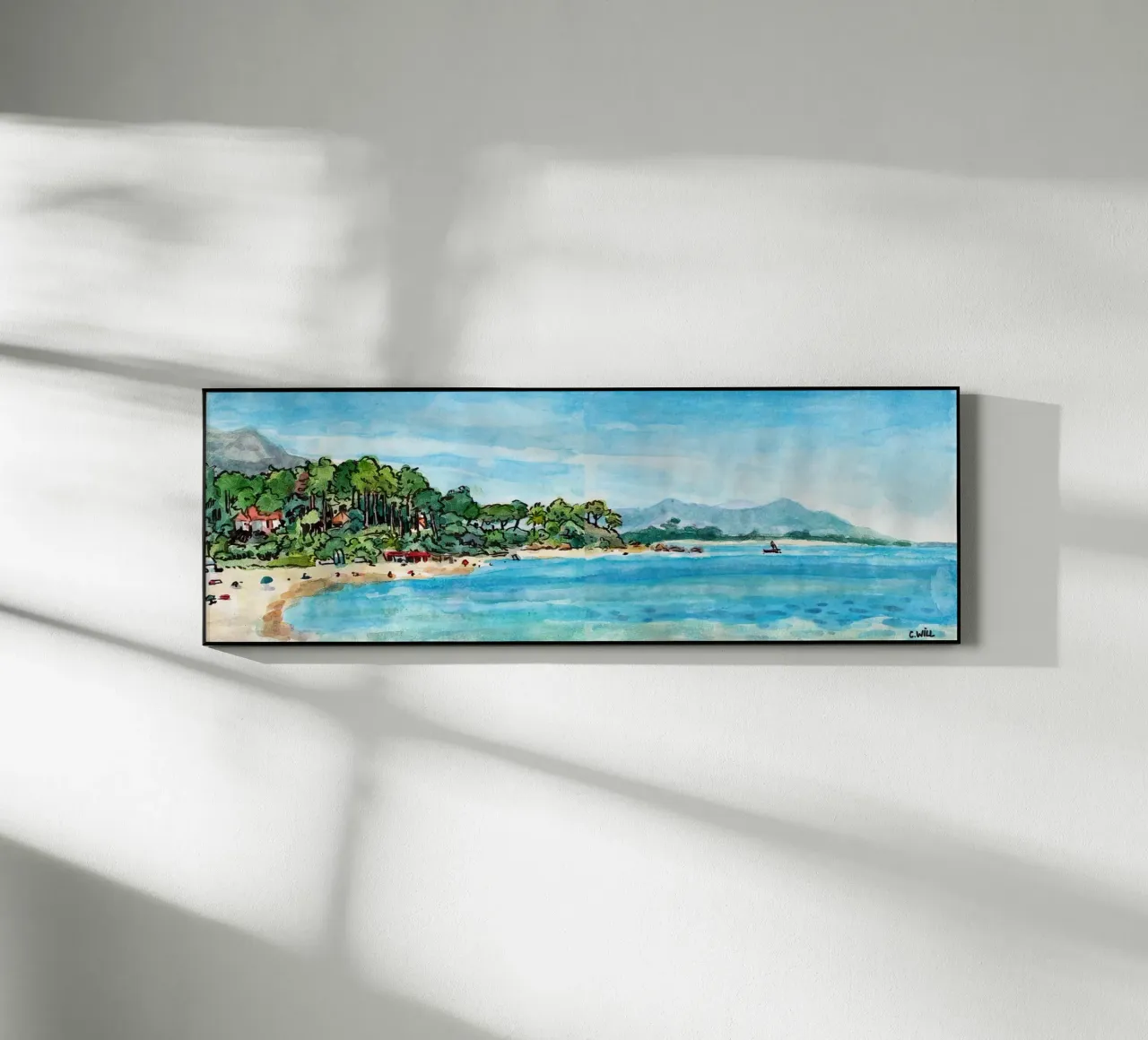 Spiaggia di Solenzara in Corsica plexiglass da C.WILL