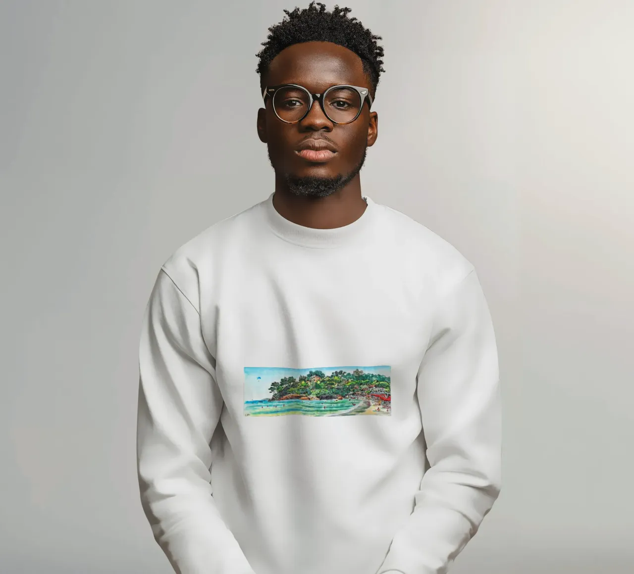 Spiaggia di Pramousquier felpa da C.WILL