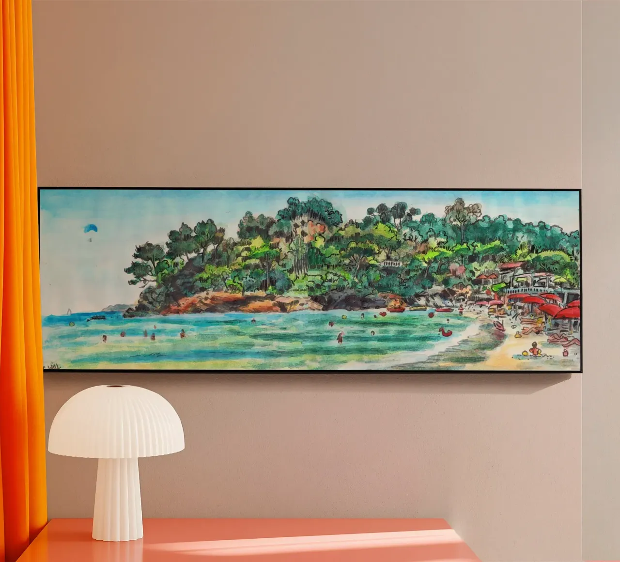 Spiaggia di Pramousquier plexiglass da C.WILL