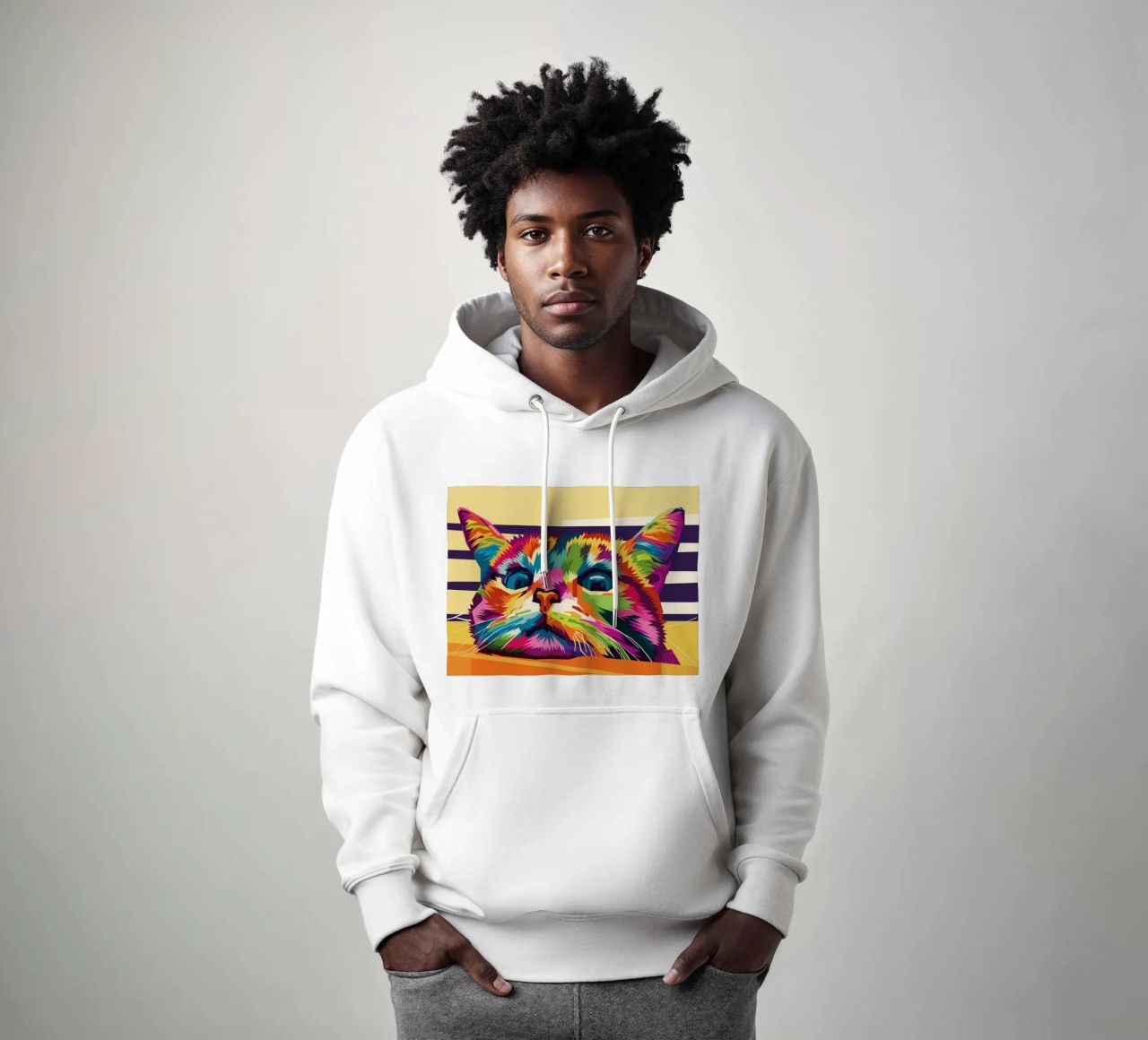 Stile gatto WPAP felpa con cappuccio da KP Artwork