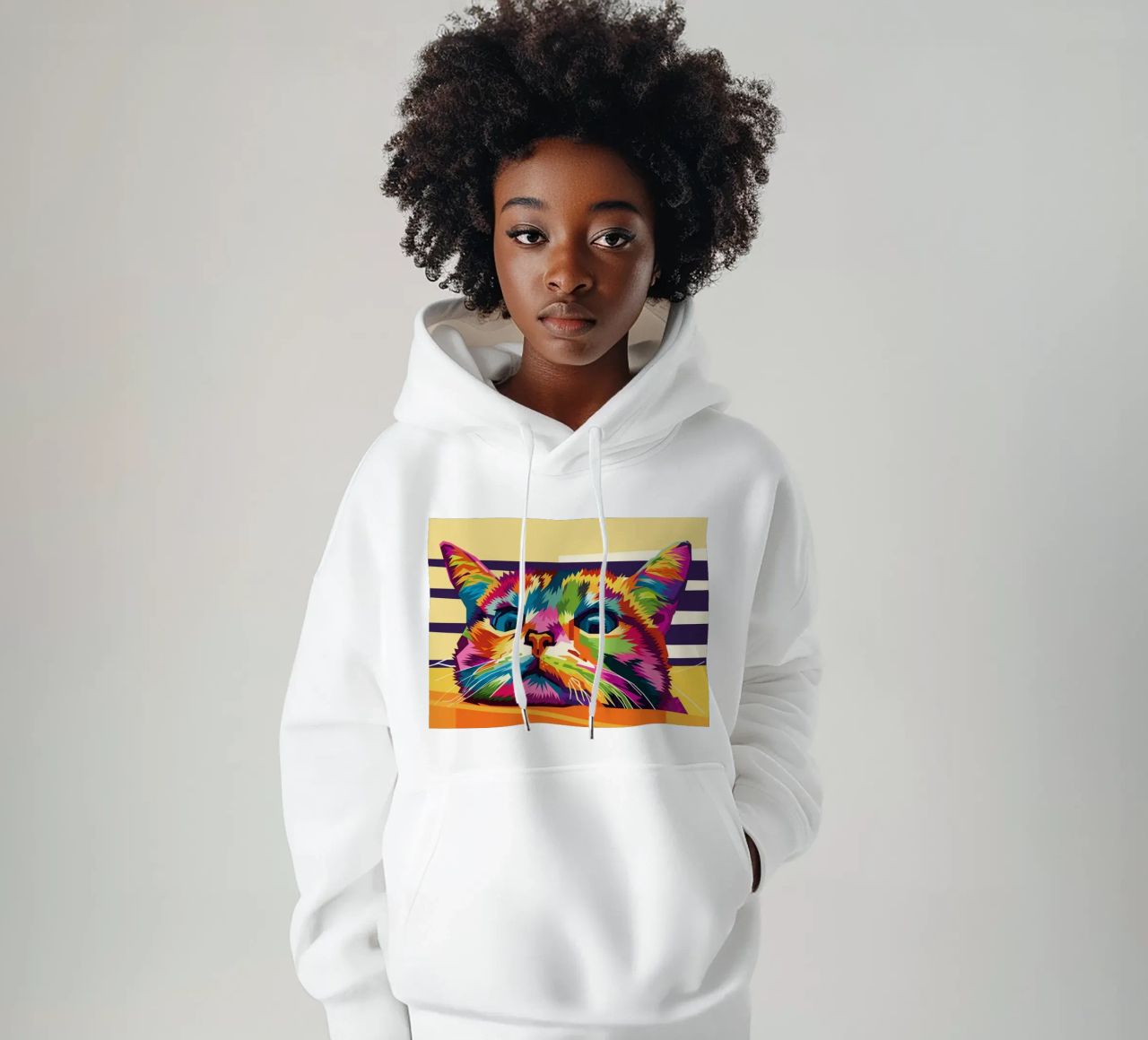 Stile gatto WPAP felpa con cappuccio da KP Artwork