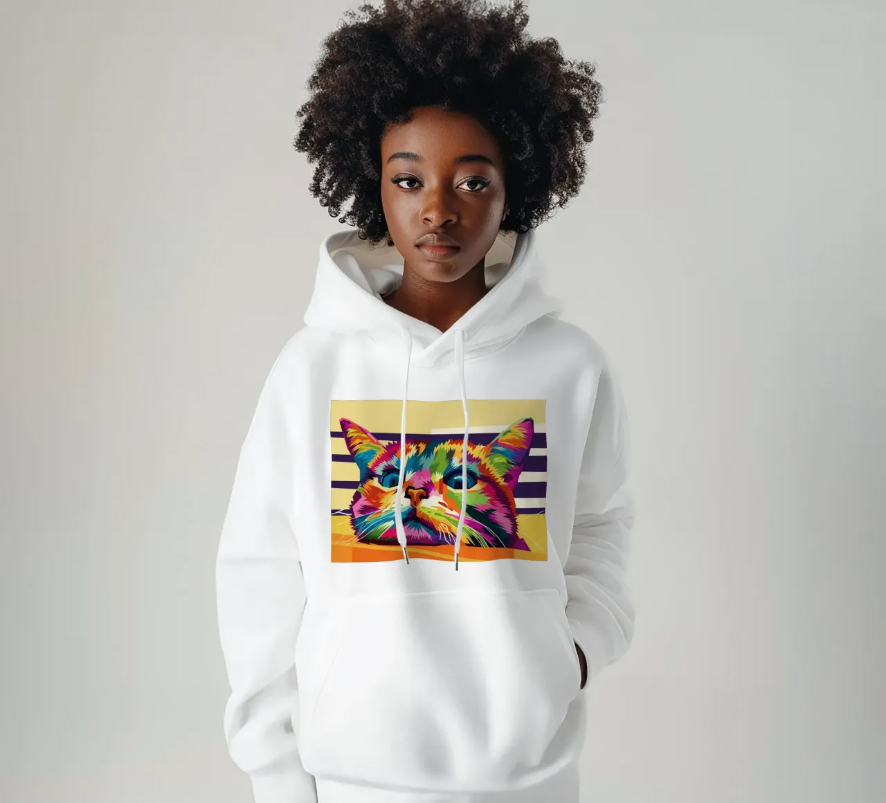 Stile gatto WPAP felpa con cappuccio da KP Artwork