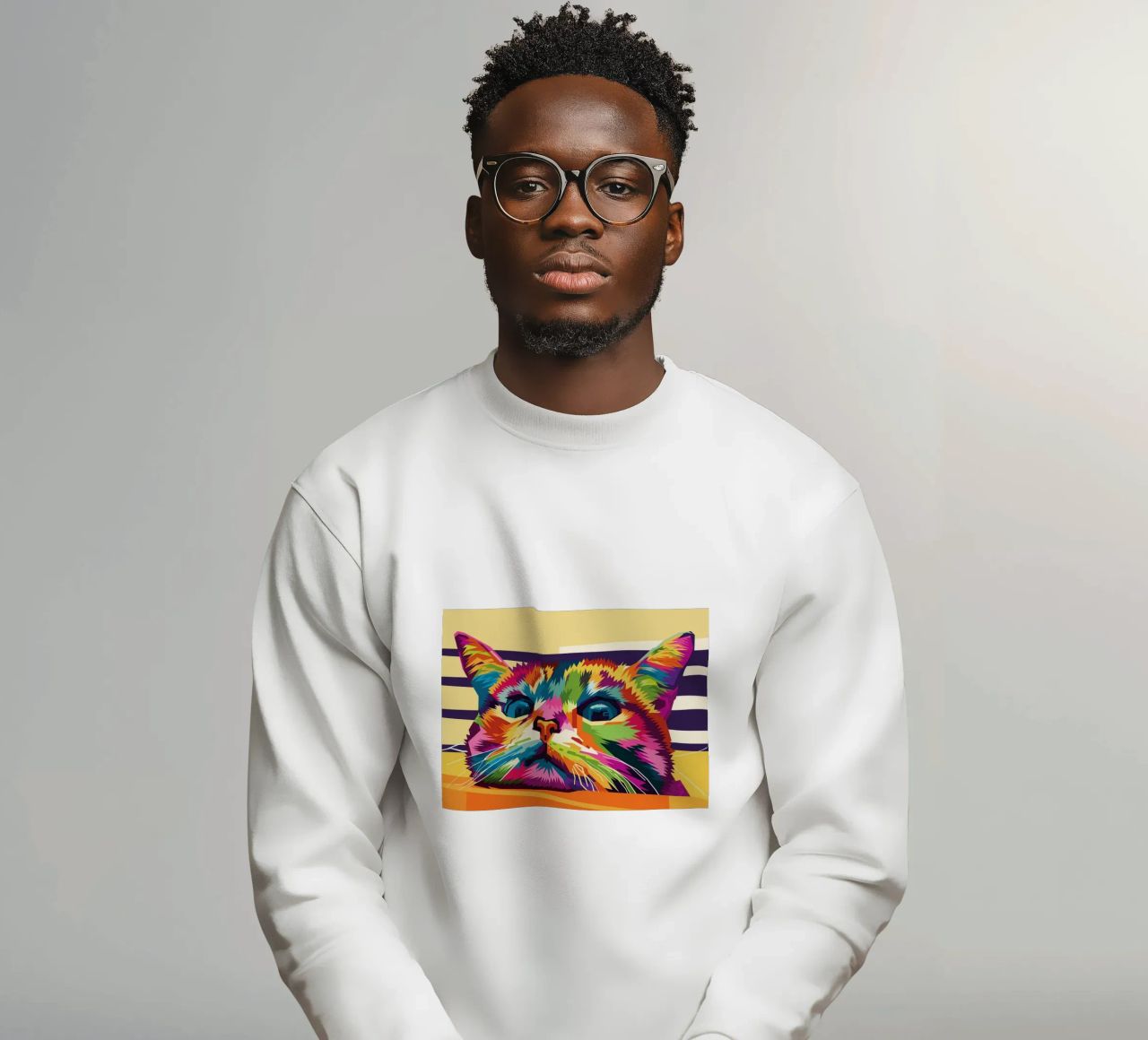 Stile gatto WPAP felpa da KP Artwork