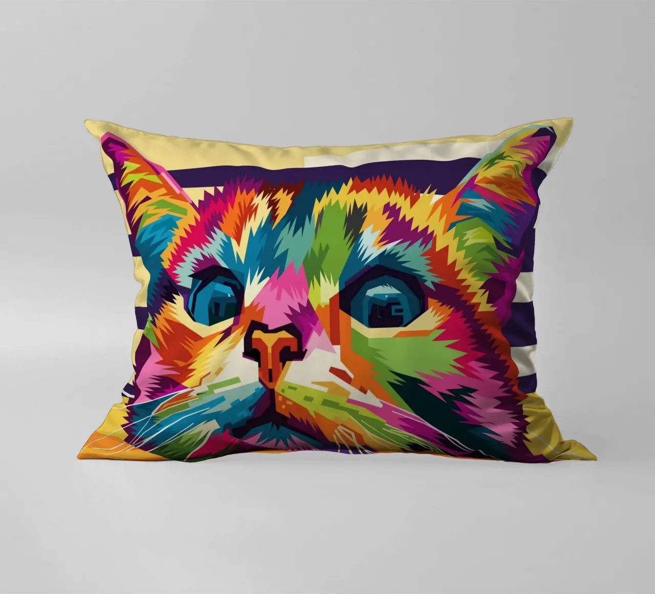 Stile gatto WPAP cuscino da KP Artwork