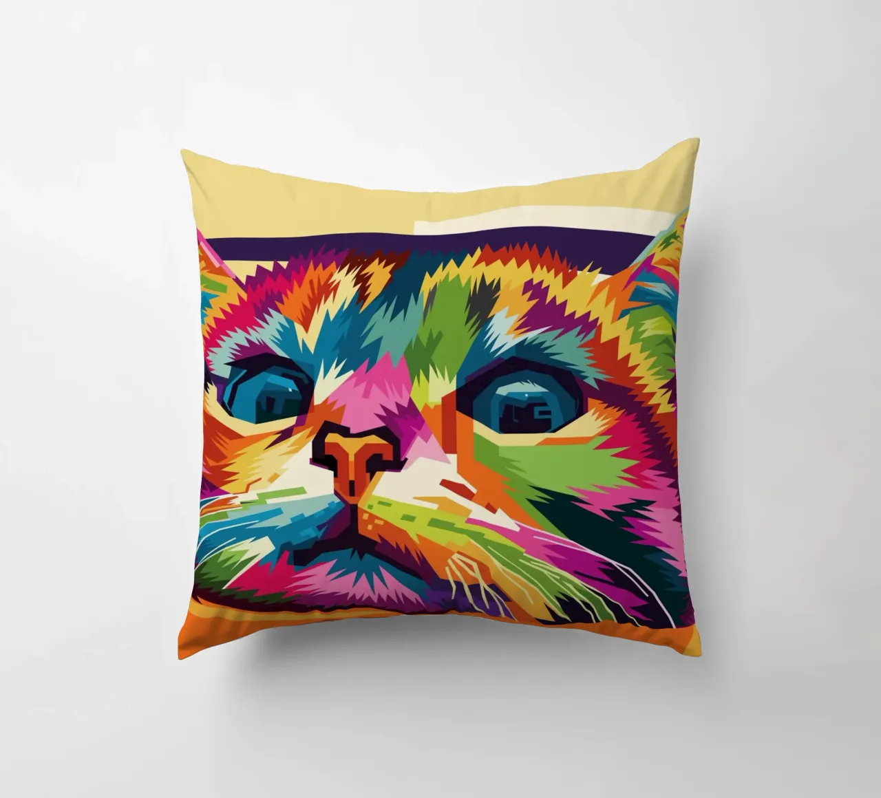 Stile gatto WPAP cuscino da KP Artwork