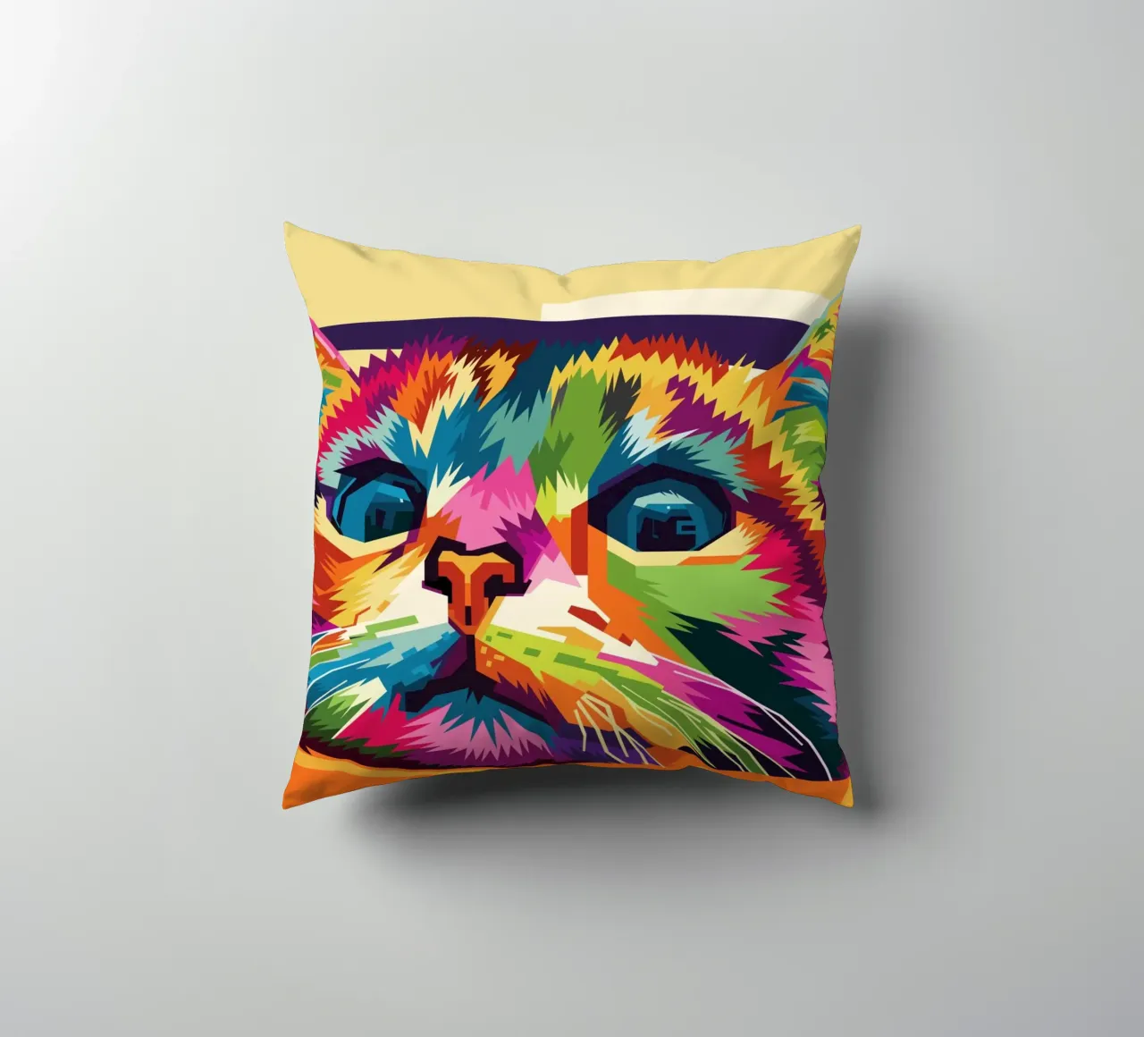 Stile gatto WPAP cuscino da KP Artwork