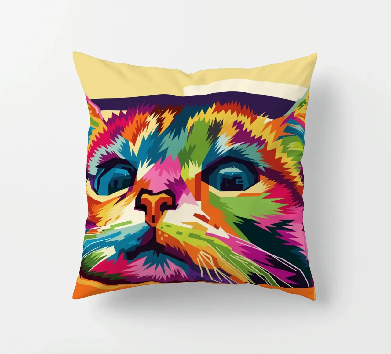 Stile gatto WPAP cuscino da KP Artwork