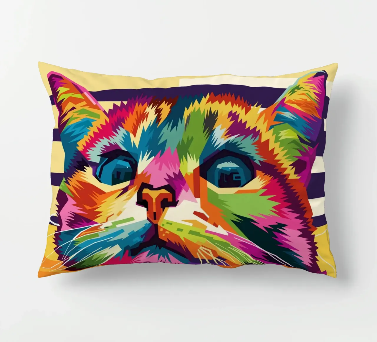 Stile gatto WPAP cuscino da KP Artwork