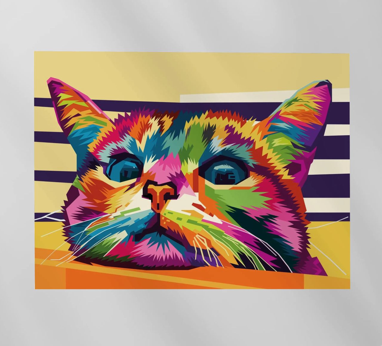 Stile gatto WPAP pellicola backlit da KP Artwork