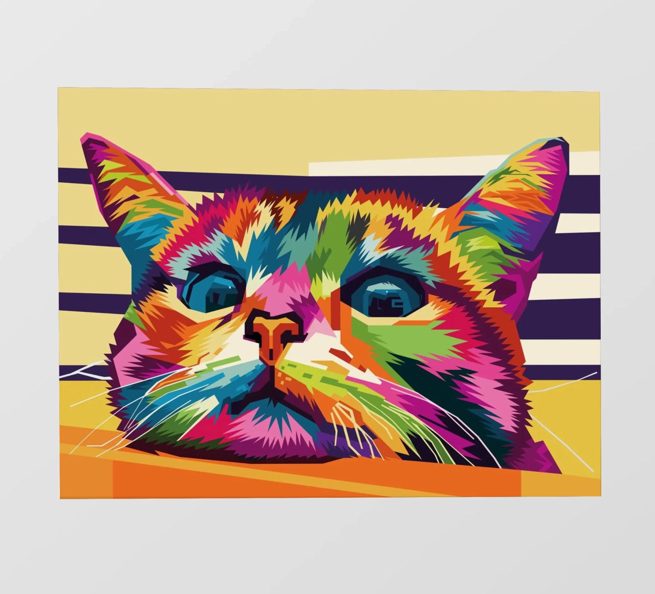 Stile gatto WPAP pellicola backlit da KP Artwork