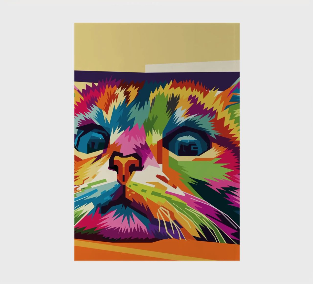 Cat Style WPAP notebook by KP Artwork