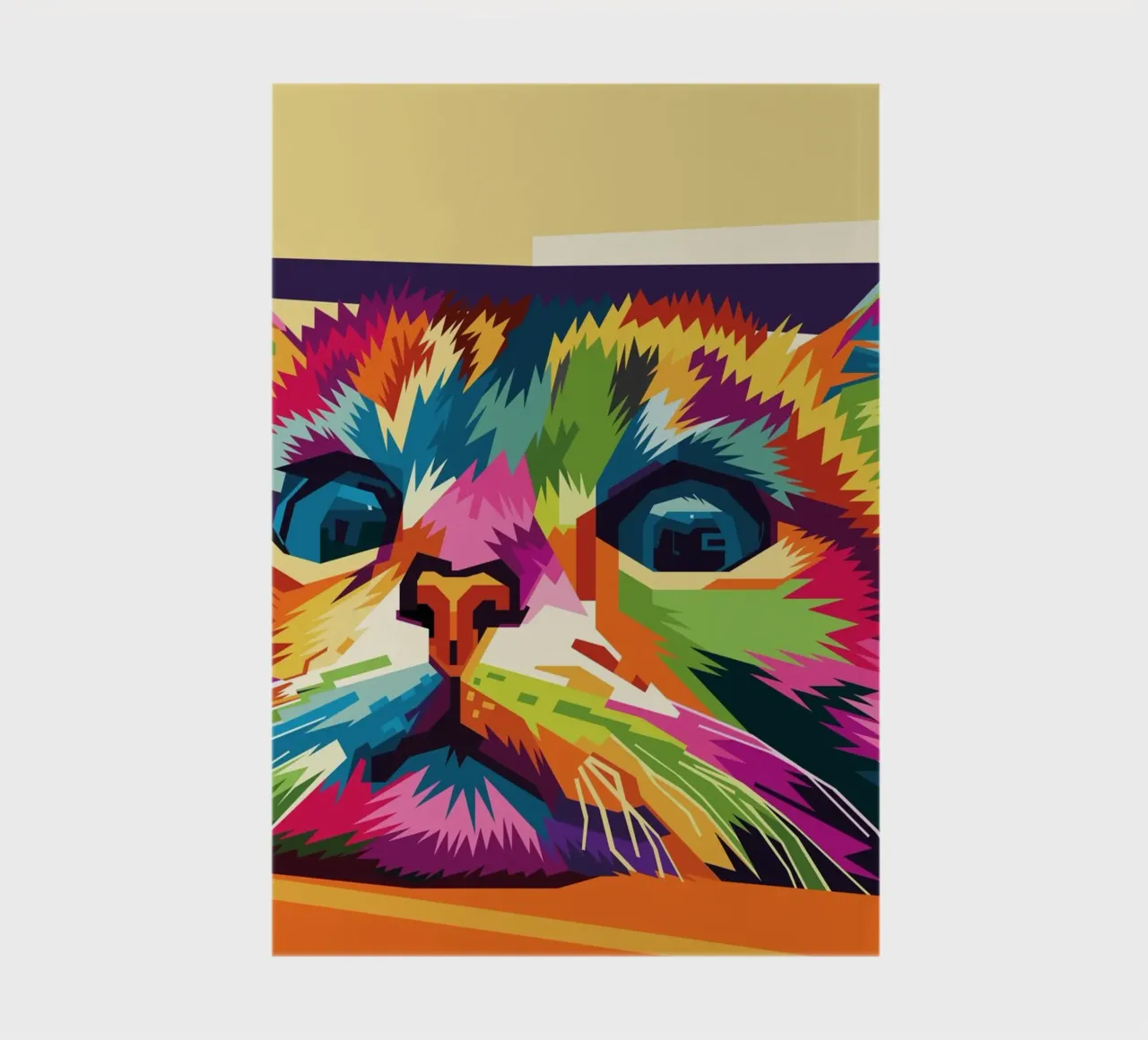 Style de chat WPAP carnet de notes de KP Artwork