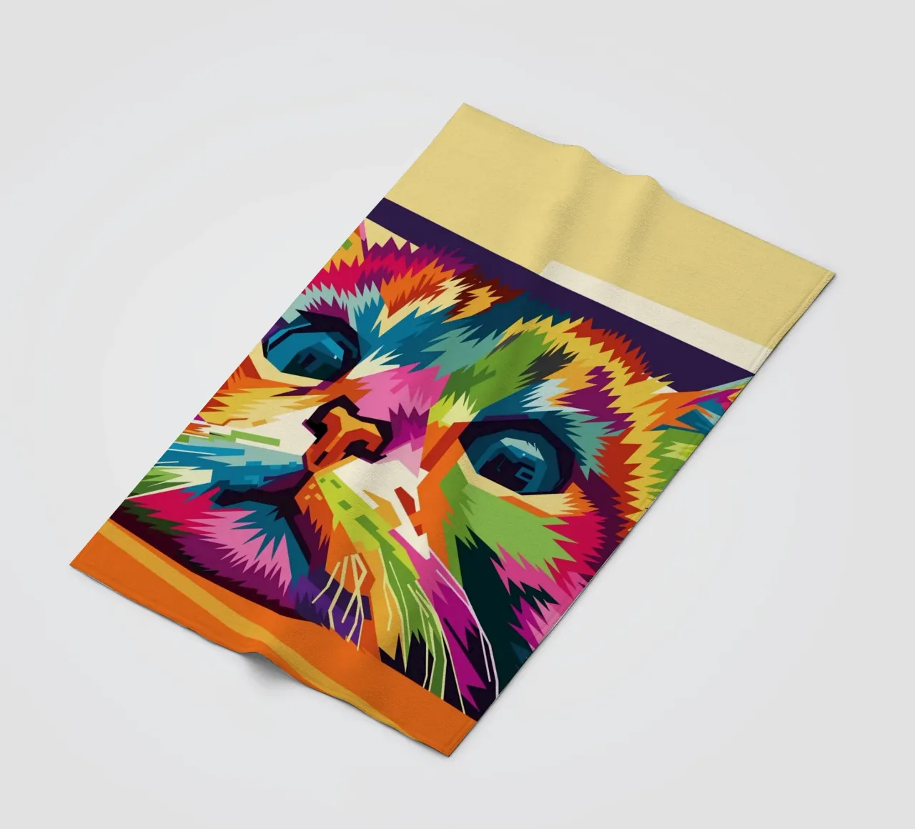 Stile gatto WPAP coperta in pile da KP Artwork
