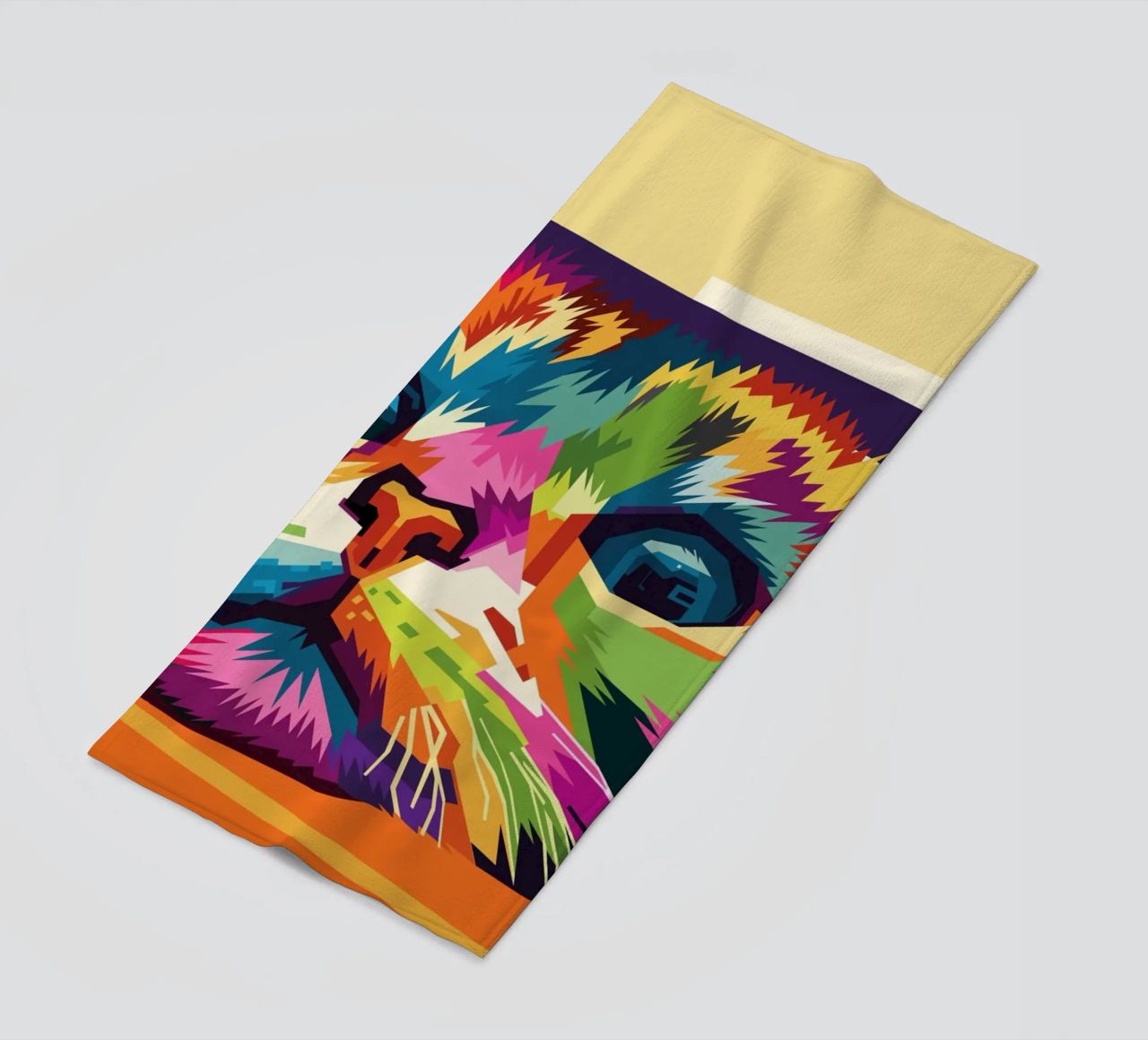 Stile gatto WPAP telo mare da KP Artwork
