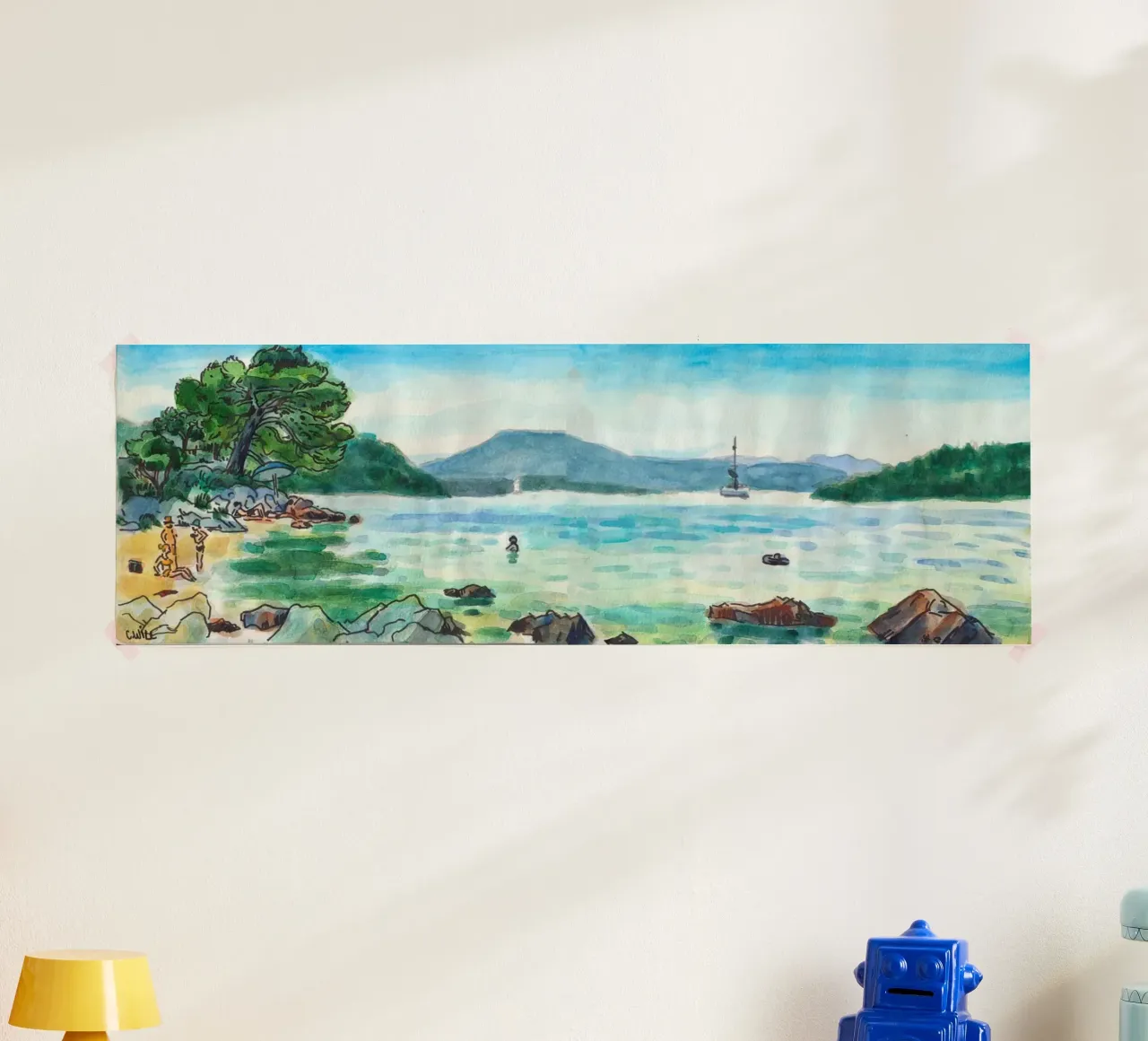 Spiaggia di Slano in Croazia carta hahnemühle da C.WILL