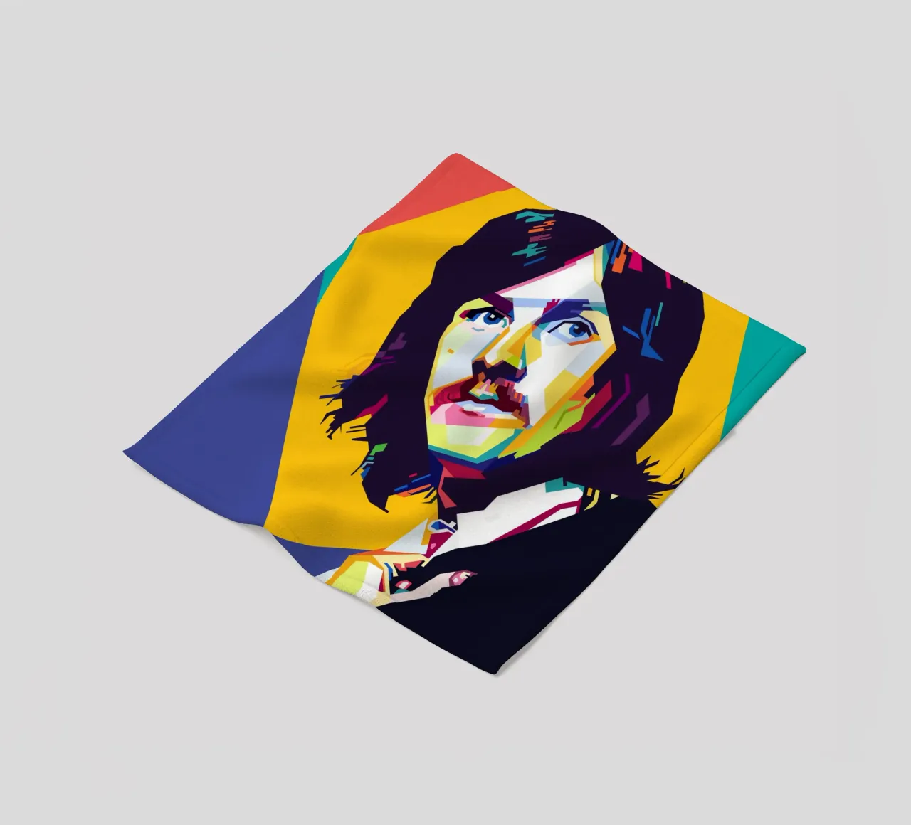 John Bonham Style WPAP plaid polaire de KP Artwork
