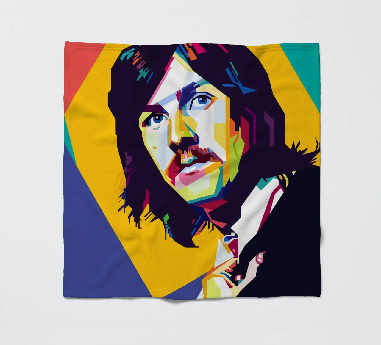 John Bonham Style WPAP plaid polaire de KP Artwork