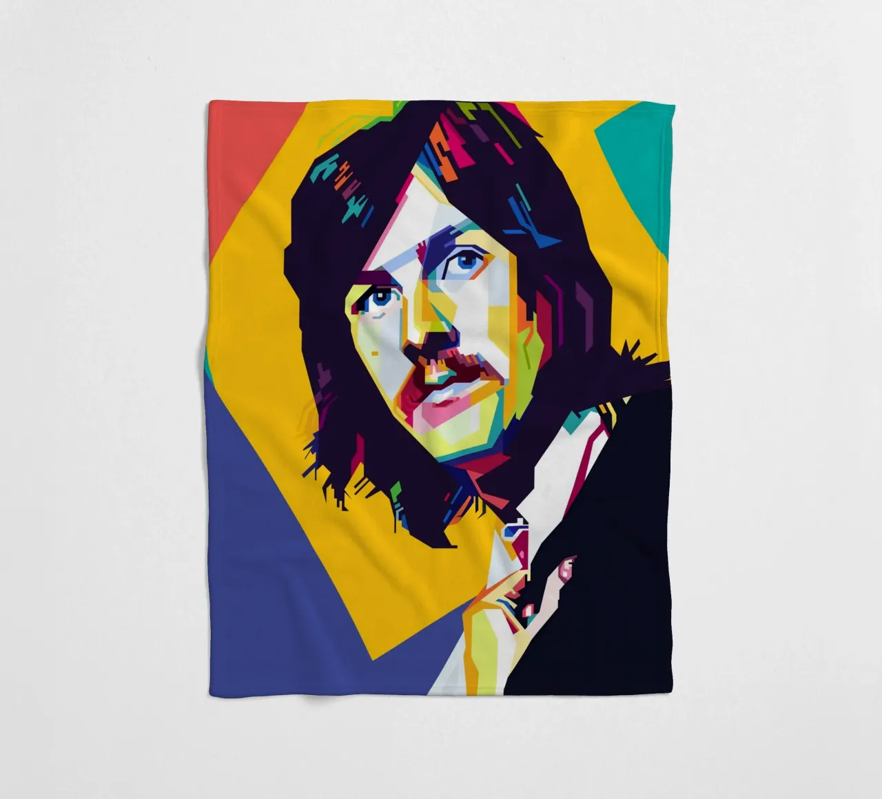 John Bonham Style WPAP plaid polaire de KP Artwork
