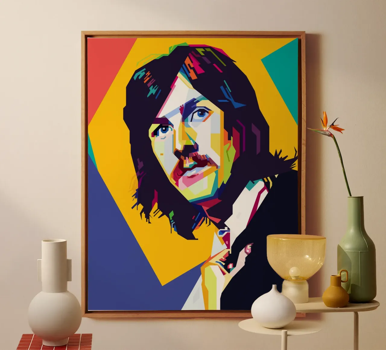 John Bonham Style WPAP canvas by KP Artwork